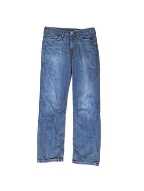 Levis Mens 314 Blue Denim Jeans Regular Fit Straight Leg Casual Pants 32x30